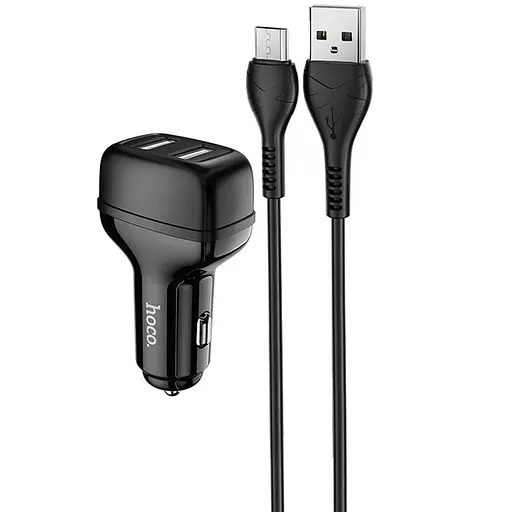 АЗУ Hoco Z36 Leader 2.4A (2USB-A) + кабель USB to MicroUSB