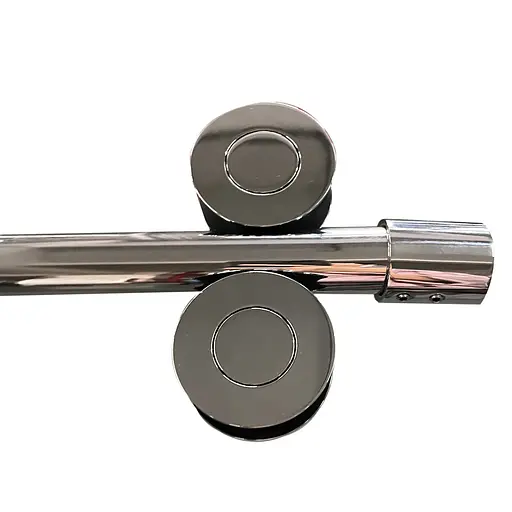 Двері в нішу Koer SR SD06-140x220-TR-01 прозоре скло Easy Clean 8 мм, хром KR5368, універсальні, прозорий, хром - фото 7