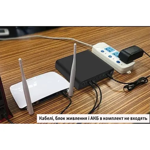 ИБП UPS 36W DC 12V, 9V, 5V USB под аккумуляторы 18650, для роутера, терминала, медиаконвертера, ONU, GPON, камер без блока питания - фото 4