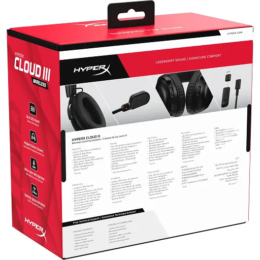 Гарнитура HyperX Cloud III Wireless Black (77Z45AA) - фото 9