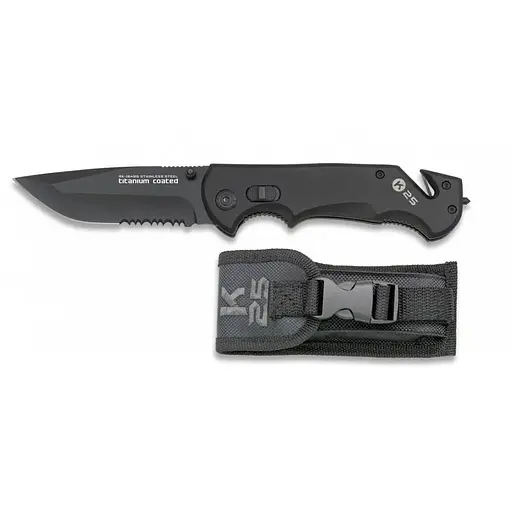 Кишеньковий ніж у нейлоновому футлярі 90 мм K25 (18485)