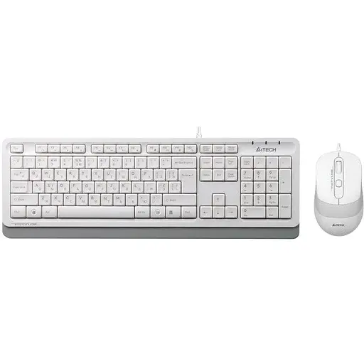 Комплект (клавиатура + мышь) A4Tech F1010 White USB