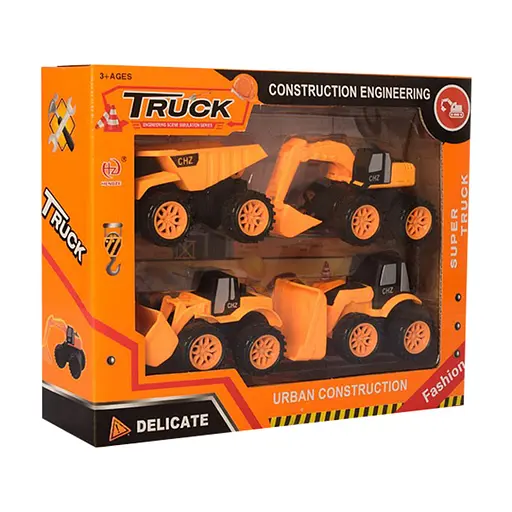 Детский набор строительной техники "Truck" 2022-79 в наборе 4 штуки