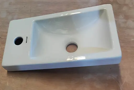 Умивальник меблевий Mixxus Premium Quadro-1501 400x215x105 мм з отвором під змішувач MP6502, Білий - фото 4