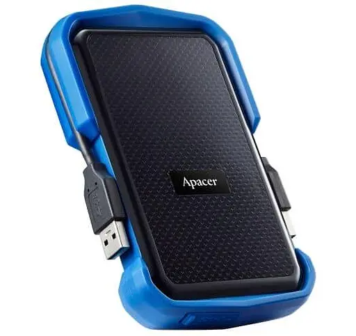 Зовнішній HDD накопичувач Apacer 1Tb AC631 Black-Blue USB (AP1TBAC631U-1) - фото 3