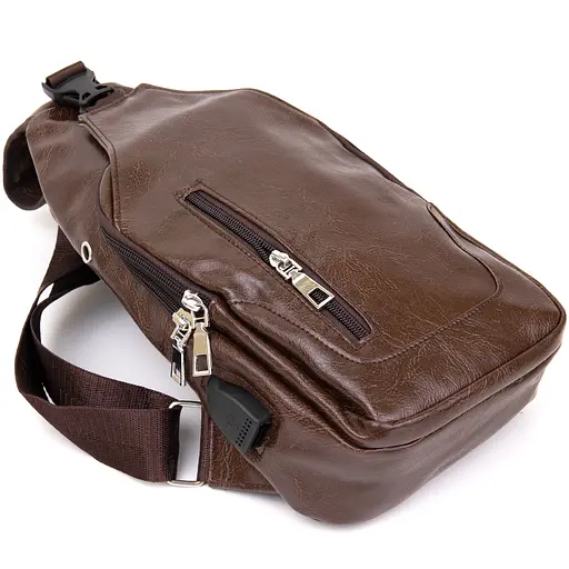 Чоловіча сумка на плече Vintage 17,5х33,5х7 см sum0014911 - фото 3