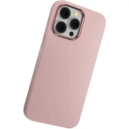 Чохол-накладка Comma для Apple iPhone 16 Pro Nature Series Magsafe Silicone Case (pink sand) - фото 2