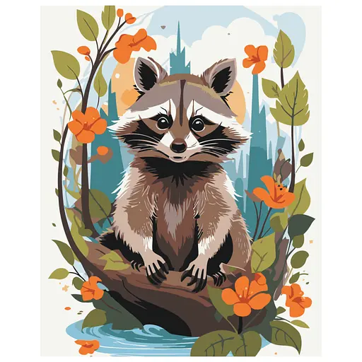 Картина по номерам "Забавный полоскунчик" Art Craft 11596-AC 40х50 см - фото 1