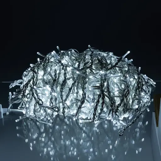 Вулична гірлянда Бахрома GarlandoPro 50 м 840 LED білий дріт Білий 50MWW