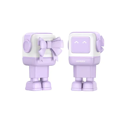 Мережевий зарядний пристрій Ugreen CD361 Nexode Robot GaN Tech USB + 2 x USB Type-C 65W (35291) Purple - фото 1
