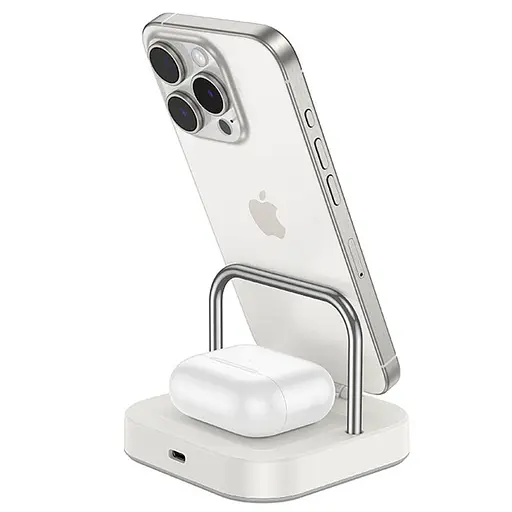 БЗП Hoco CQ16 Astute 4in1 + Power Bank PD20W 10000 mAh Milky White - фото 3