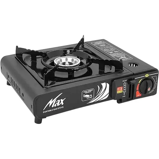 Портативная газовая плита Voltronic MAX-664 под газовые баллоны бутан и пропан-бутан (MAX-66) [150245]