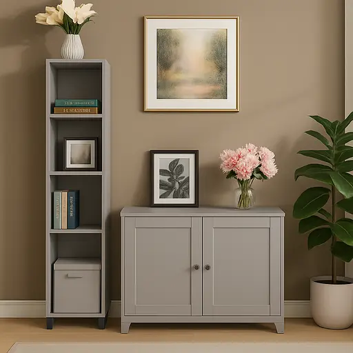 Пенал ОП-703 Orange-Line 350х347х1825 Сіра мишка - фото 3