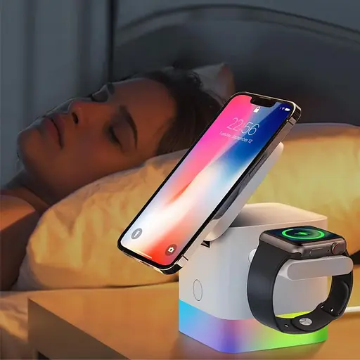 Беспроводное зарядное устройство для TheGeneral QuikLink 15W белое (40051119-08) - фото 8