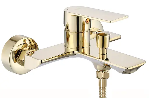 Смеситель для ванны Rea Urban настенный с изливом gold REA-B9914 Золотой - фото 3