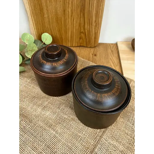 Набір банок для спецій 0.7 літра керамічний (глиняний) Гладкий - фото 7