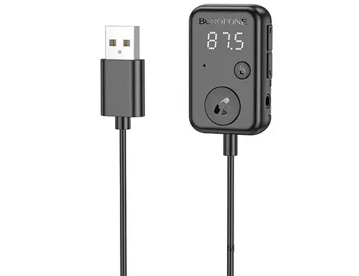 FM-модулятор BC49 Bluetooth FM transmitter Borofone BC49 Black - фото 4