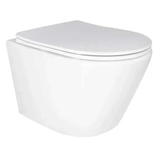 Унитаз подвесной Mixxus Bevel-0303-T3 485x360x365 мм, система смыва Tornado 3.0 MI6703, Белый - фото 1