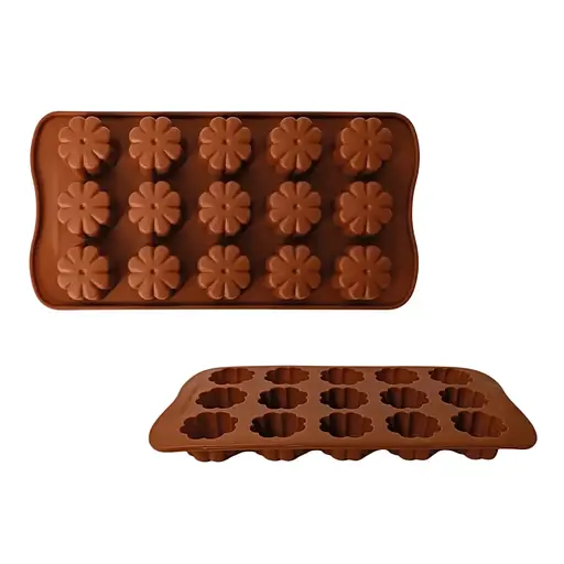 Силіконова форма для шоколаду Квіточки Gusto 21 х 11 х 1.5 см GT-S-218 (147009)