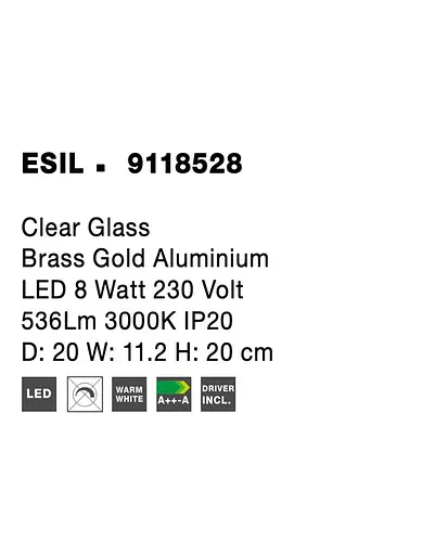 Світильник Nova Luce Esil 9118528 - фото 5