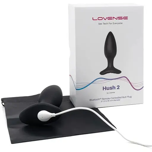 Анальная смарт-вибропробка Lovense Hush 2, размер S - фото 3