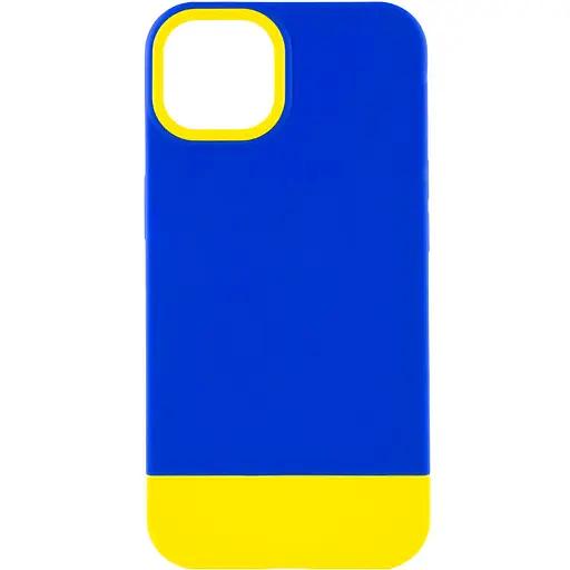 Чохол Epik TPU+PC Bichromatic для Apple iPhone 13, 6.1 Navy Blue/Yellow - фото 1