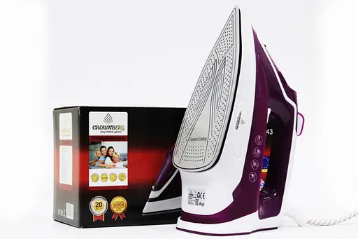 Гладильный утюг Crownberg CB-7443 Керамическое покрытие 2200Вт Резервуар для воды 380мл Сиреневый/Белый - фото 3
