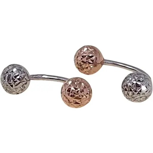 Золотые серьги Favoritum с алмазной гранью. 220336_5_А_КБ