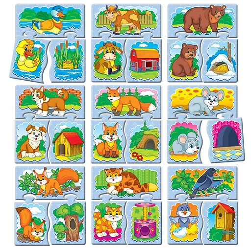 Детская развивающая настольная игра-квест "Животные" 84443, 8 игр в наборе - фото 3