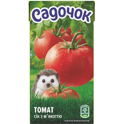 Сік Садочок томатний з м'якоттю 0,5л