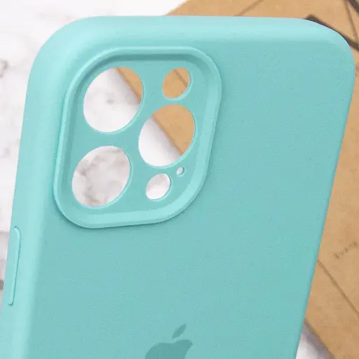 Чохол Epik Silicone Case Full Camera Protective AA для Apple iPhone 12 Pro 6.1 Бірюзовий/Marine Green - фото 7