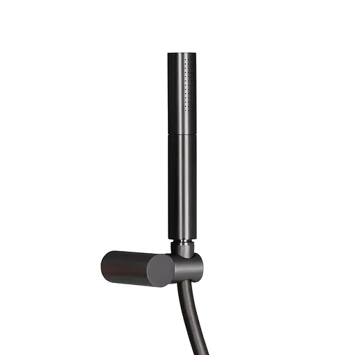 Душова система універсальна Qtap Brno термостатична на два споживача QTBRN5769103ONK Gunmetal Black PVD, Графітовий хром - фото 3