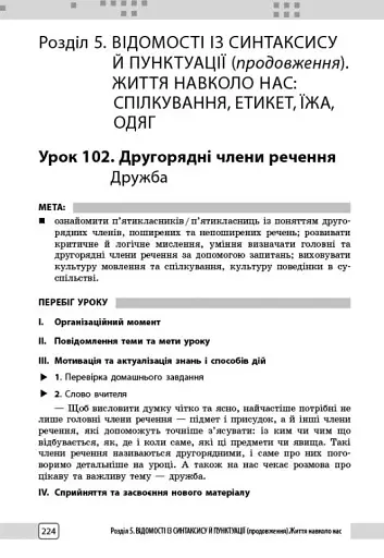 Українська мова. 5 клас. Розробки уроків до підручника Інни Літвінової - фото 2