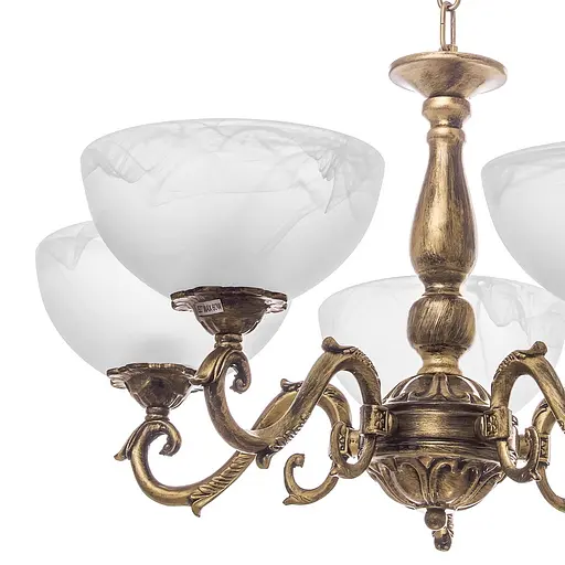 Люстра подвесная Brille классическая E27 60W BZ (BKL-493S/5) - фото 4