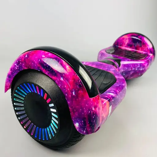Гироборд Smart Balance Wheel U6 Premium 6.5" + LED Розовый космос - фото 5
