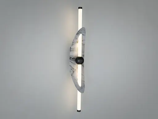 Настінний LED світильник бра Romin білий 9 Вт мармур - фото 2