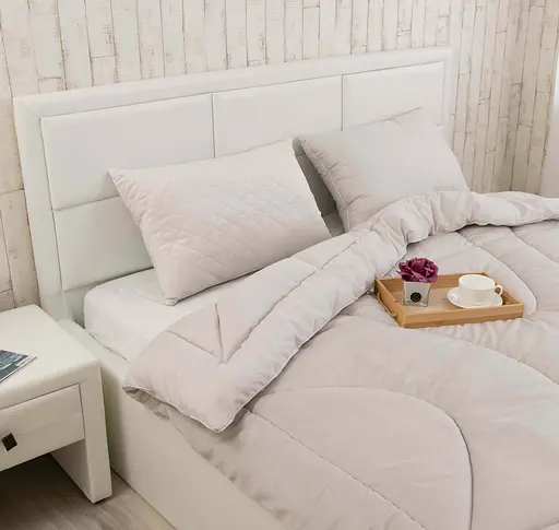 Одеяло силиконовое Руно Soft Pearl велюровое 200х220 см 322.55_Soft Pearl - фото 3