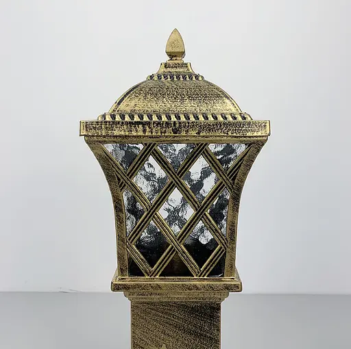 Стильний світильник для вулиці в корпусі застаріле золото | Line F | Арт. 3242-60 BG - фото 3