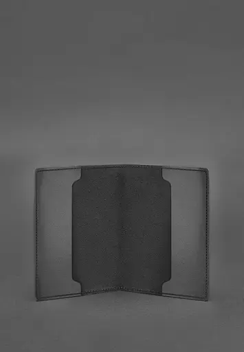 Кожаная обложка для удостоверения офицера 9.0 Черная - фото 4