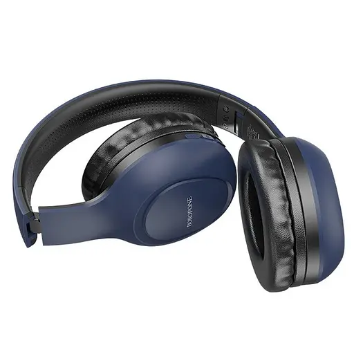 Беспроводные накладные наушники Bluetooth BOROFONE BO12 черный - фото 3
