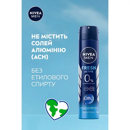 Дезодорант-спрей Nivea Men Fresh active 200 мл - фото 4