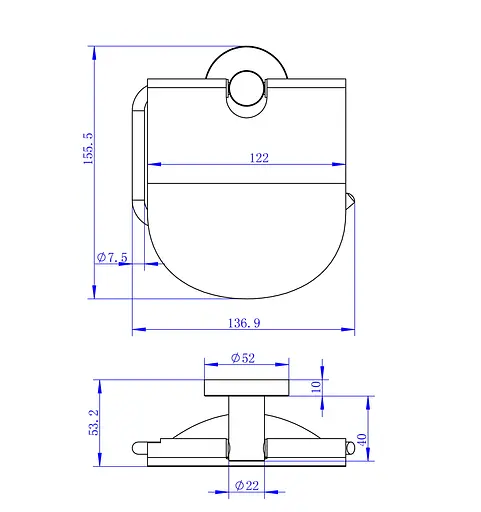 Тримач туалетного паперу Imprese Hranice 140100 Хром - фото 2