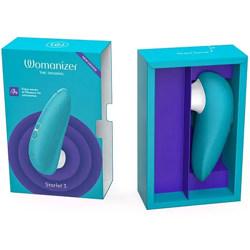 Вакуумний кліторальний стимулятор Womanizer Starlet 3 Turquoise - фото 5