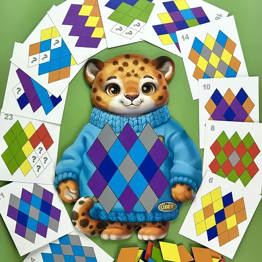 Розвиваючий пазл-вкладиш "Гепард" Ubumblebees (ПСД289) PSD289 - фото 9