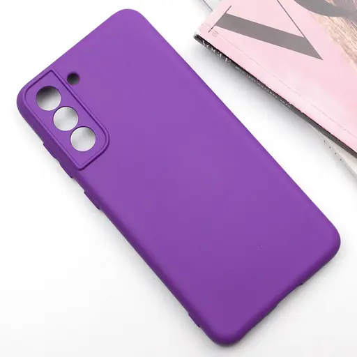 Чехол Lakshmi Silicone Cover Full Camera (A) для Samsung Galaxy S22+ Фиолетовый / Purple - фото 2