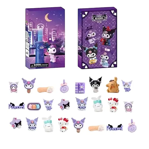 Адвент-календарь LZMH 024 с фигурками героев, 24 ячейки, высота 3.5 см