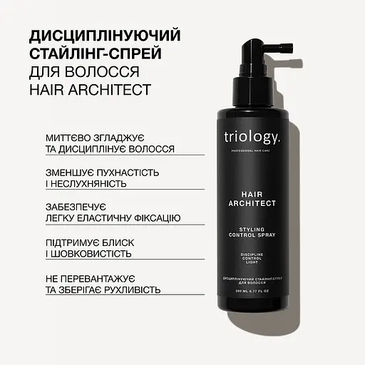 Стайлинг-спрей для волос Triology. Hair Architect дисциплинирующий 200 мл - фото 2