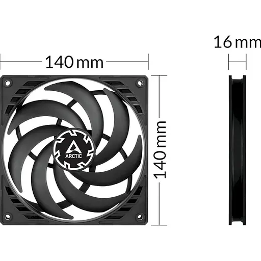 Вентилятор Arctic P14 SLIM PWM PST (ACFAN00268A) - фото 4