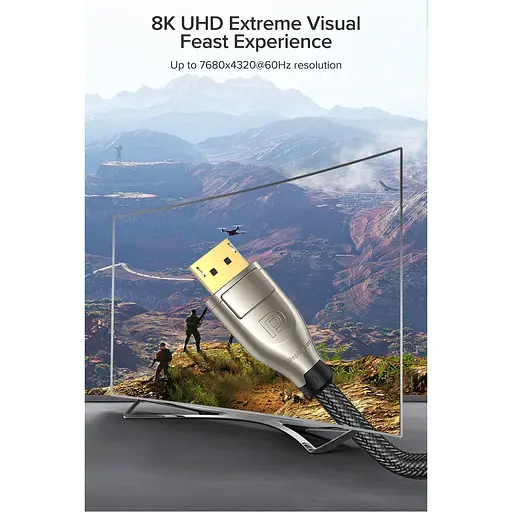 Кабель Ugreen DP112 DisplayPort - DisplayPort V1.4 2m Black (60843) [139096] - фото 9