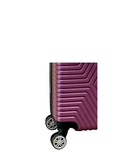 Валіза Маленька (S) Полікарбонат На 4-х подвійних колесах 50л POLO ПК012-S Баклажан - фото 3